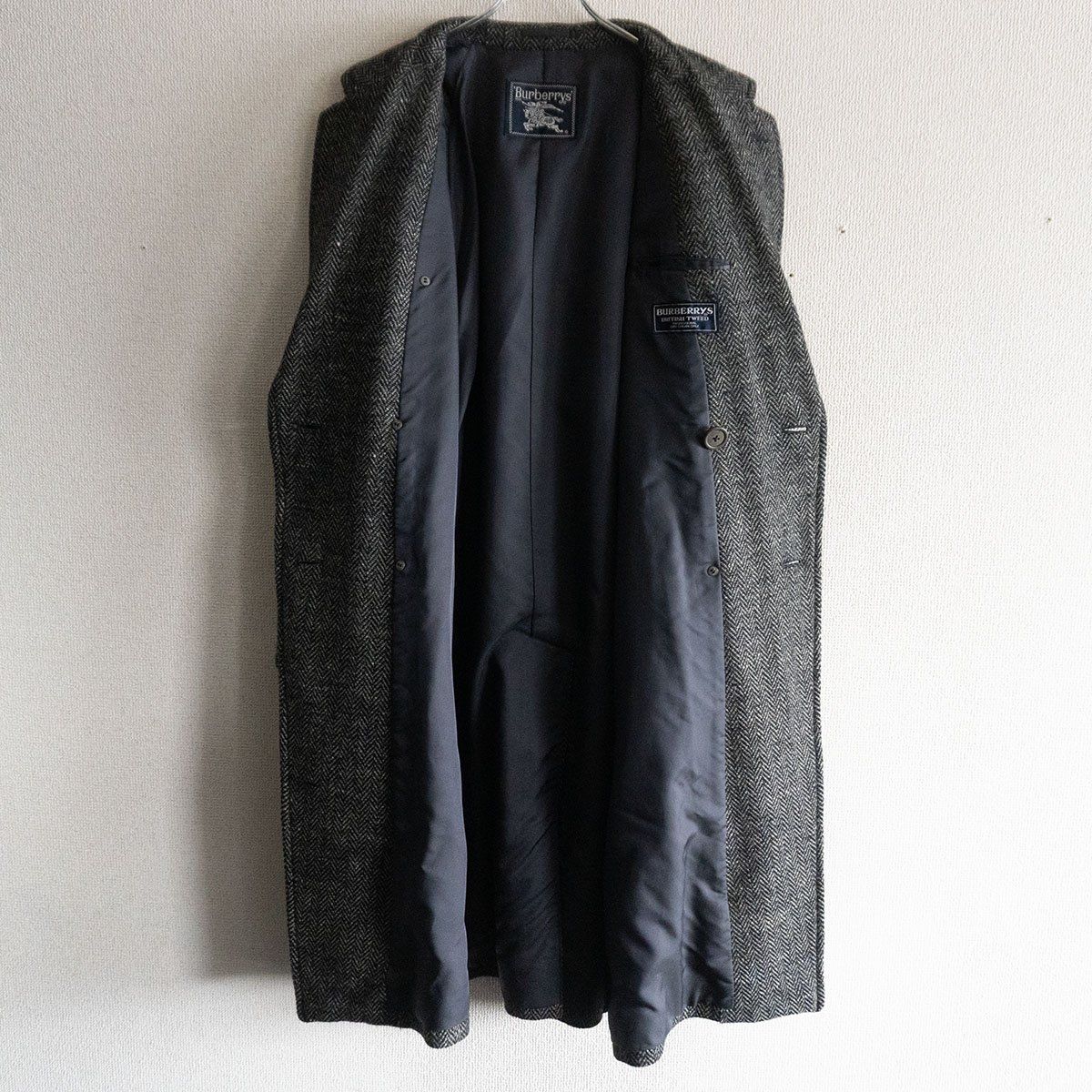 最高級】BURBERRYS【ブリティッシュツイード ダブルブレスト コート