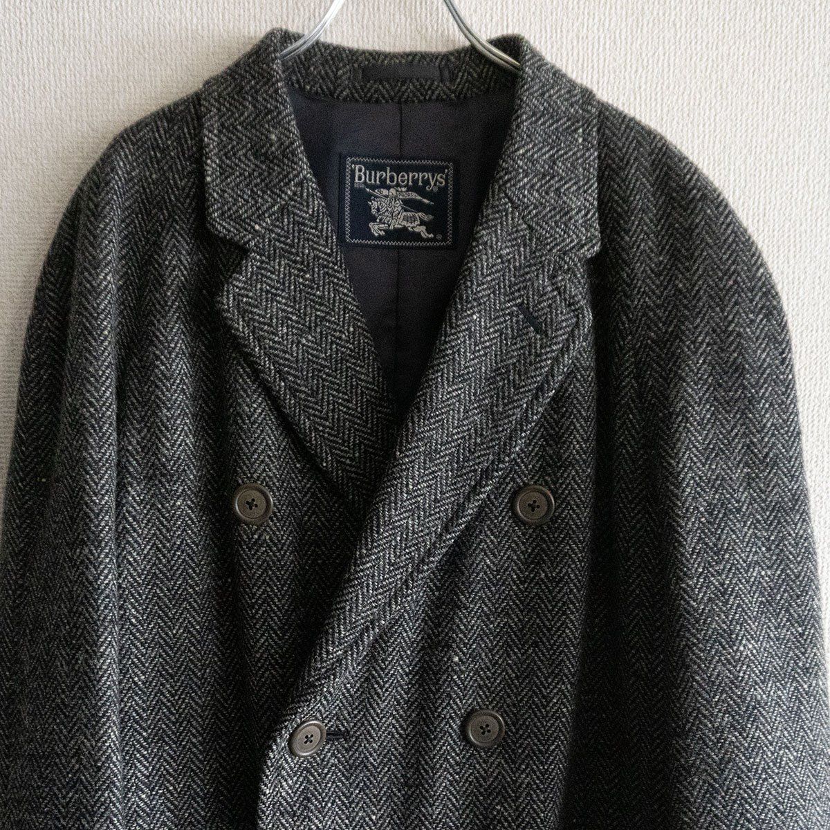 最高級】BURBERRYS【ブリティッシュツイード ダブルブレスト コート