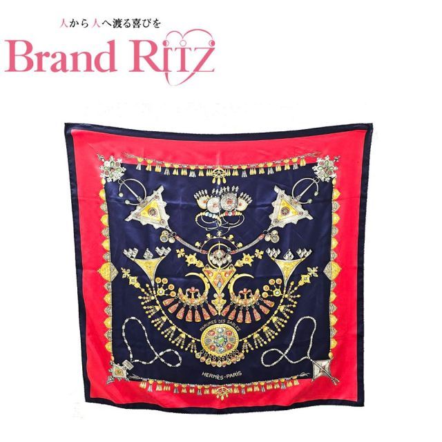 エルメス カレ90 PARURES DES SABLES 砂漠のアクセサリー スカーフ