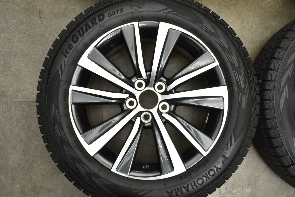  バリ溝 トヨタ 80 ハリアー Gグレード 18 in 7 J 35 PCD 114 3 アイスガードG 075 225 60 R RAV 4 ヴァンガード レクサスNX 10系 18インチ タイヤ ホイールセット