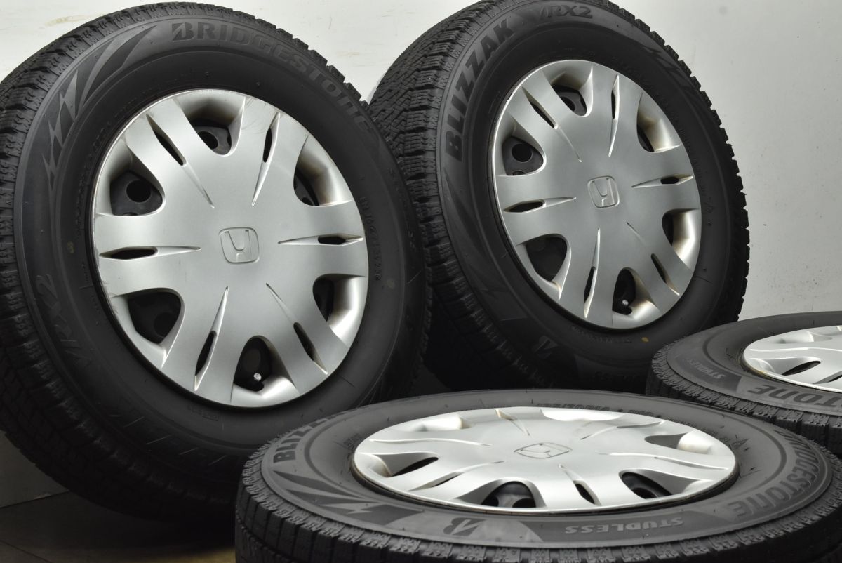 製 バリ溝 ホンダ GB 3 フリード 14 in 5 J 50 PCD 100 ブリヂストン ブリザック VRX 2 185 70 R ノーマル戻し GK フィット