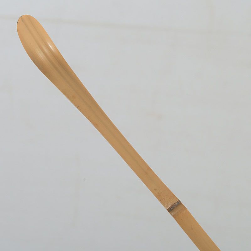 茶道具 喜撰作 茶杓 銘「知足」 紫野 長谷川寛州書付 共筒共箱 C S449