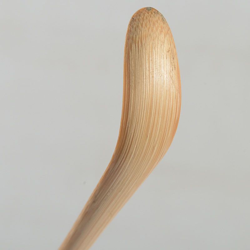 茶道具 喜撰作 茶杓 銘「知足」 紫野 長谷川寛州書付 共筒共箱 C S449