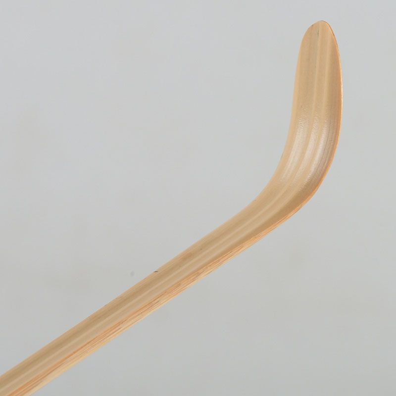 茶道具 喜撰作 茶杓 銘「知足」 紫野 長谷川寛州書付 共筒共箱 C S449