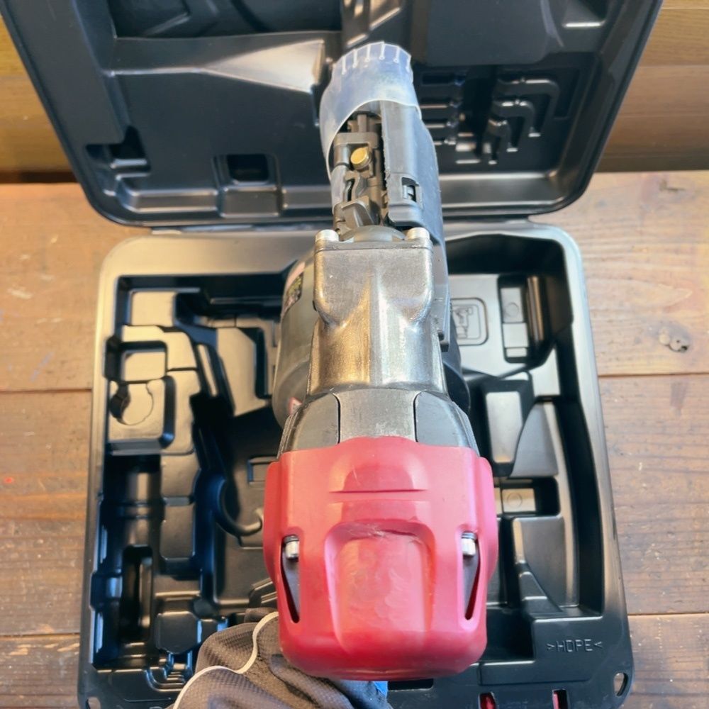  7日保証 整備済 消耗部品多数交換 MAX マックス 高圧 90 mm 釘打ち機 HN-90 N 4 D ケース付き 動作良好 釘打機 エアーツール