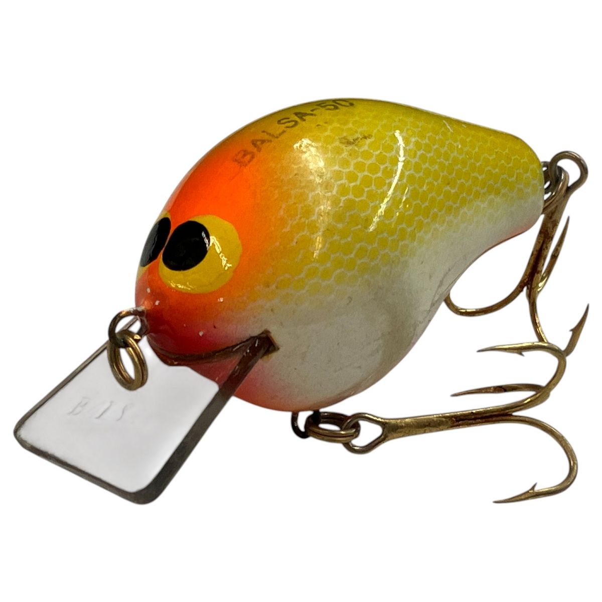 ザウルス バルサ50 オリジナル J. Nishiokaサイン入り ルアー オレンジ