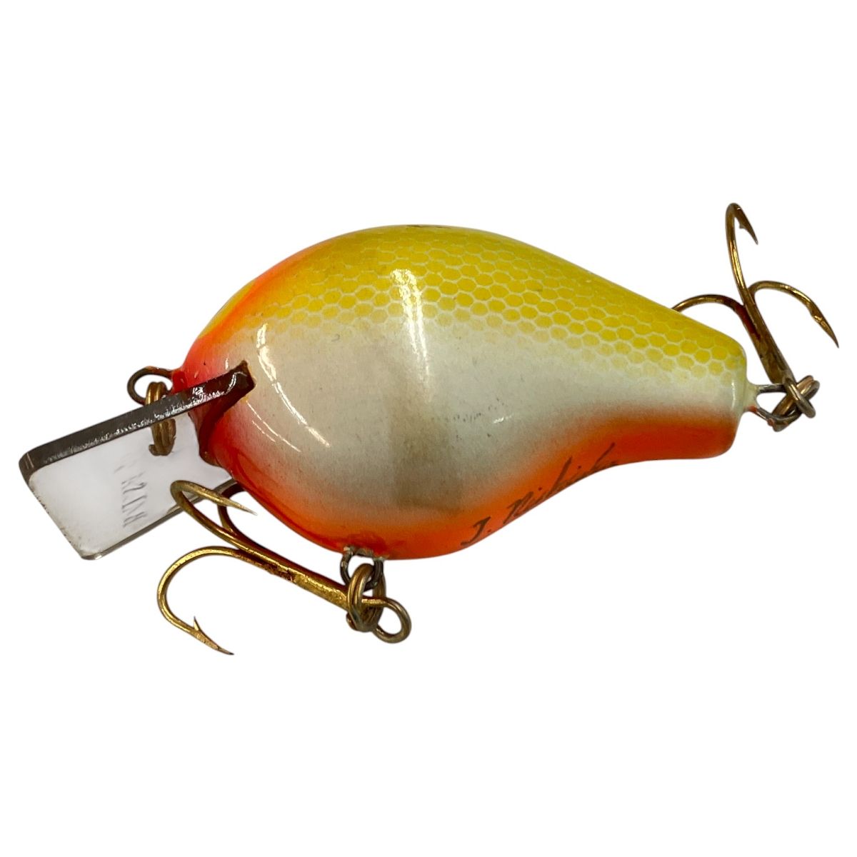 ザウルス バルサ50 オリジナル J. Nishiokaサイン入り ルアー オレンジ