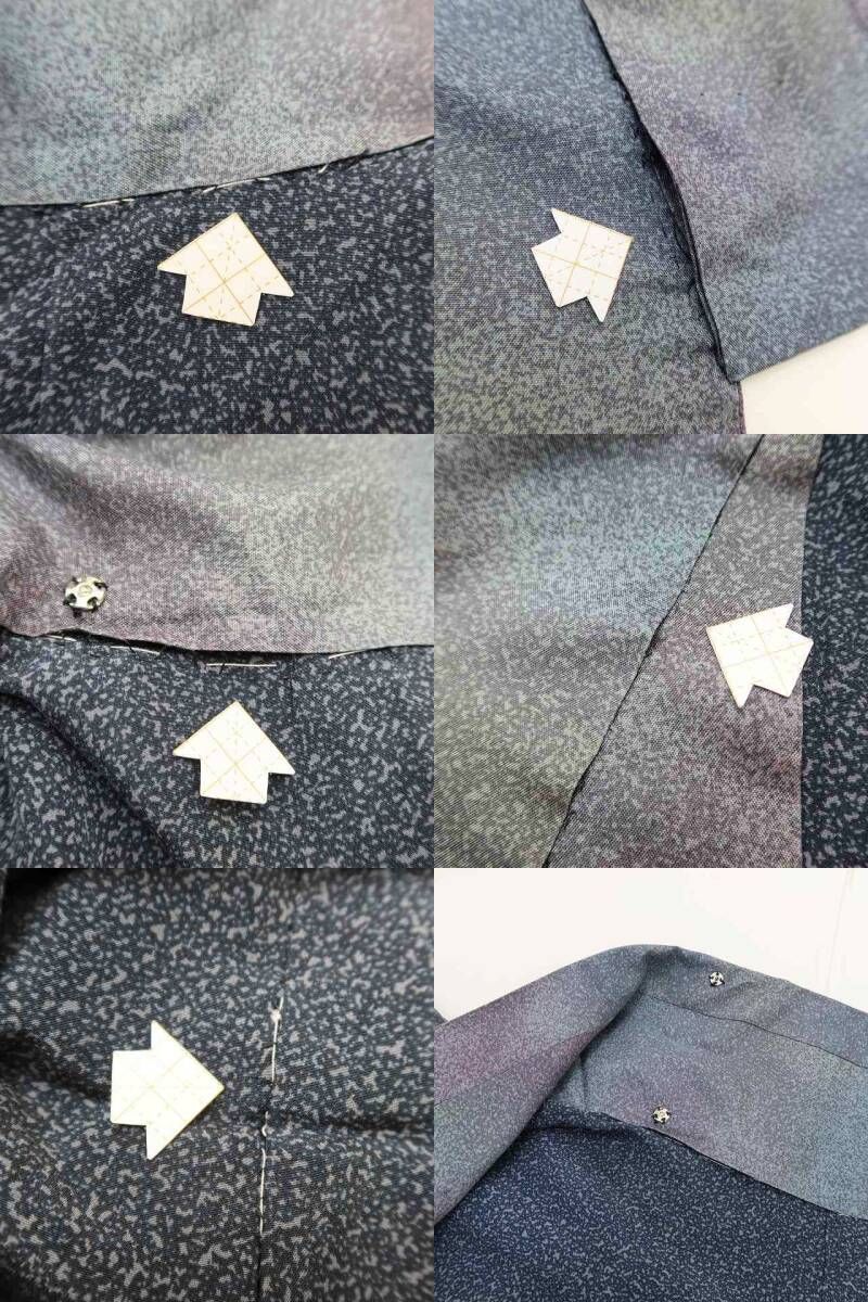  ✾まめ藤✾正絹 着物 紬 晴れを守り 惹きつけられる魅力を解く花曇り ロング丈道中着 U 9 羽織 着物 浴衣