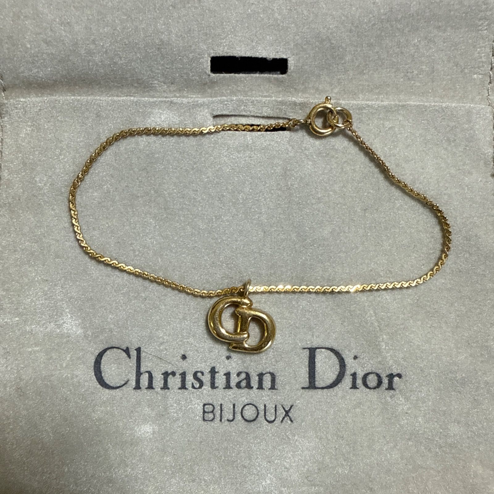 Christian Dior クリスチャンディオール CDロゴチャームブレスレット