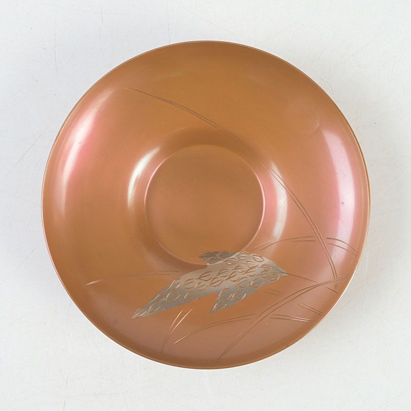 煎茶道具 鎚起銅器 玉川堂造 銅老托子 茶托 一對 共箱 V S452 - メルカリ