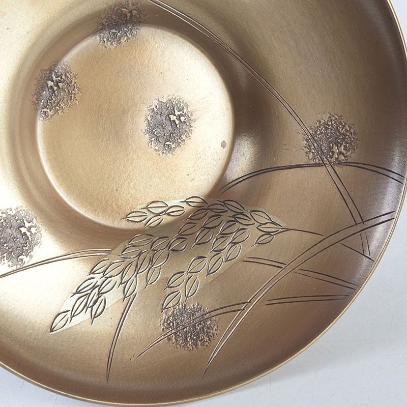 煎茶道具 鎚起銅器 玉川堂造 銅老托子 茶托 一對 共箱 V S452 - メルカリ