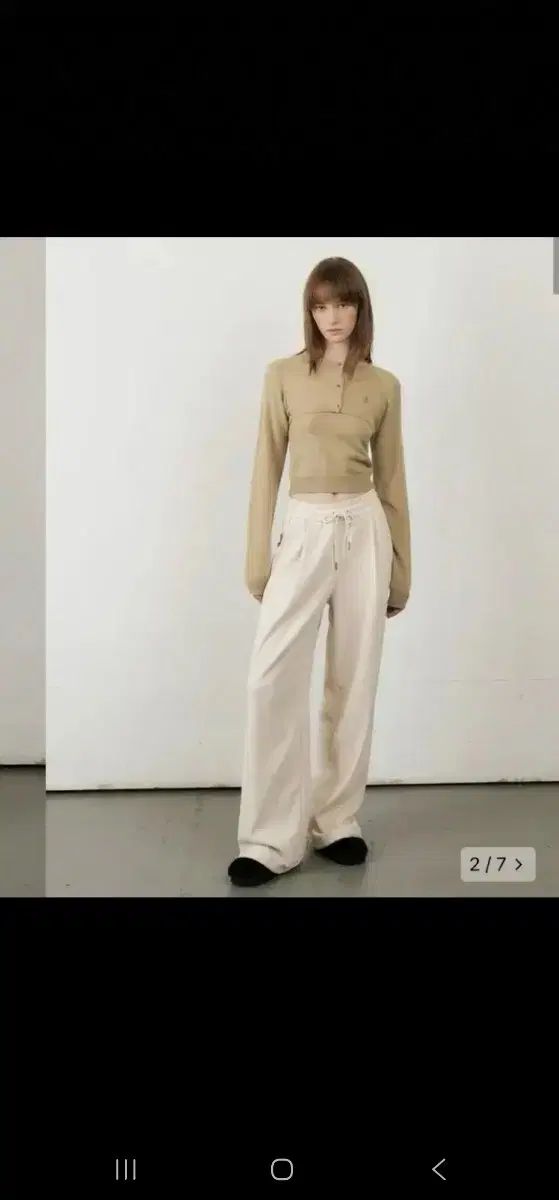 シティーブリーズ アイボリー コーデュロイ 2-way パンツ ツーウェイ