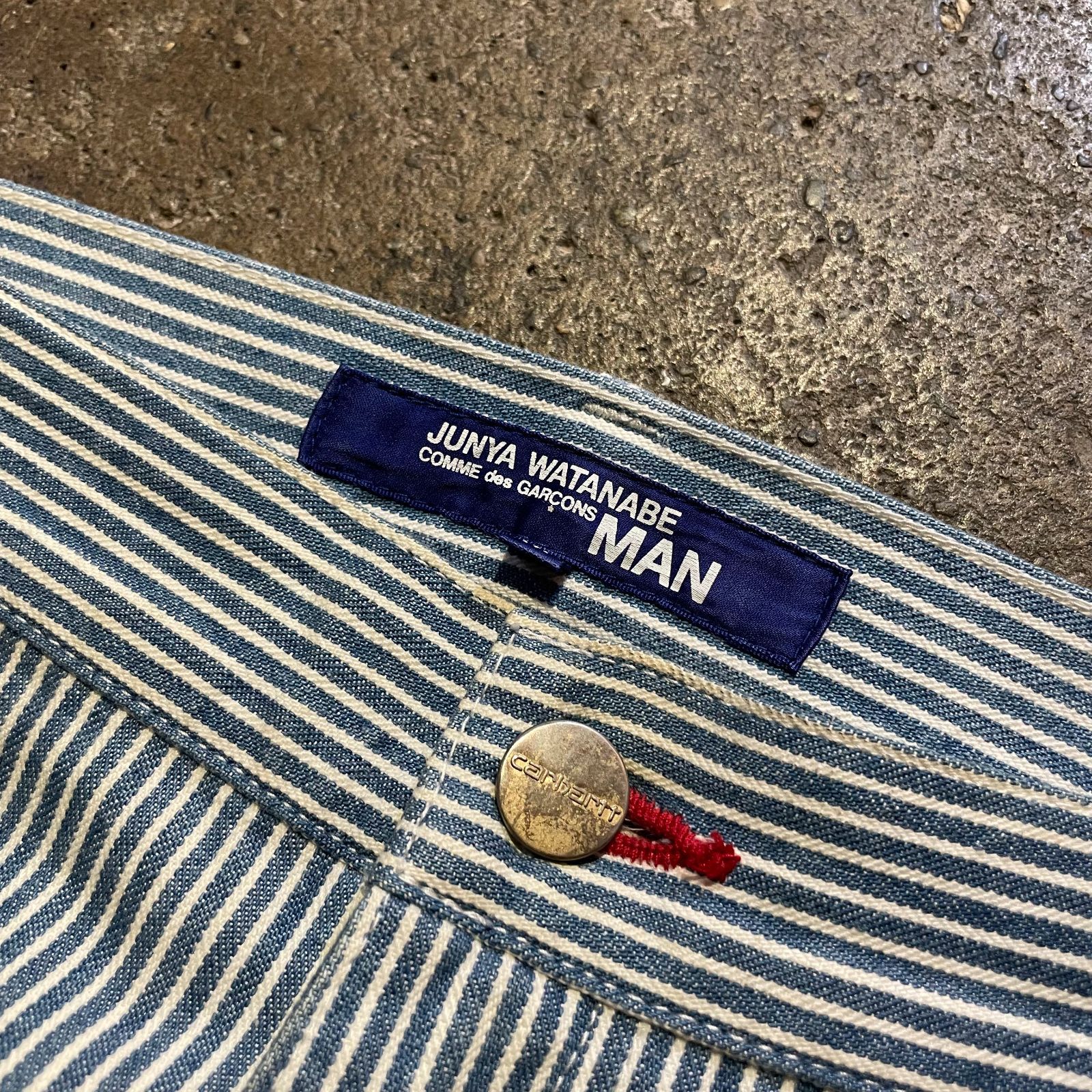JUNYA WATANABE MAN Carhartt 18ss ヒッコリー ペインターパンツ 