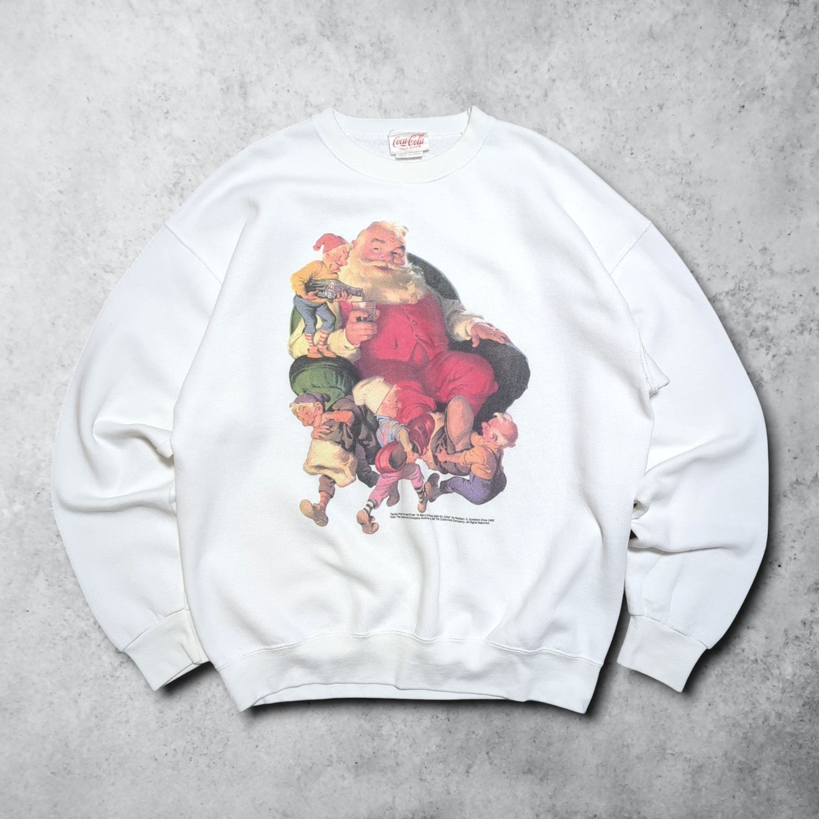 90s USA製 The Saturday Evening POST スウェット Coca Cola 