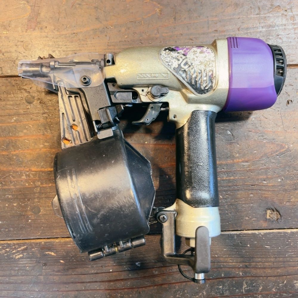 7日保証 整備済 消耗部品多数交換 日立 HIKOKI 常圧50 mm 釘打ち機 NV 50 AH N 内装 下地向け 動作良好!