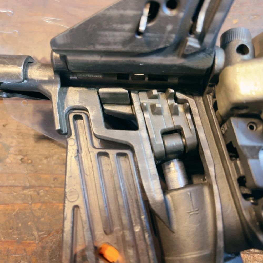 7日保証 整備済 消耗部品多数交換 日立 HIKOKI 常圧50 mm 釘打ち機 NV 50 AH N 内装 下地向け 動作良好!