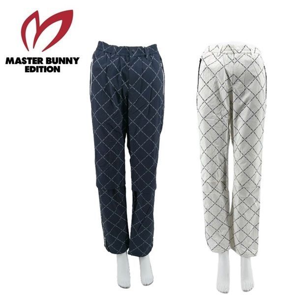 マスターバニーエディション レディース レインウェア ダイヤロゴプリント ナノリップ レインパンツ MASTER BUNNY EDITION 758 0989404