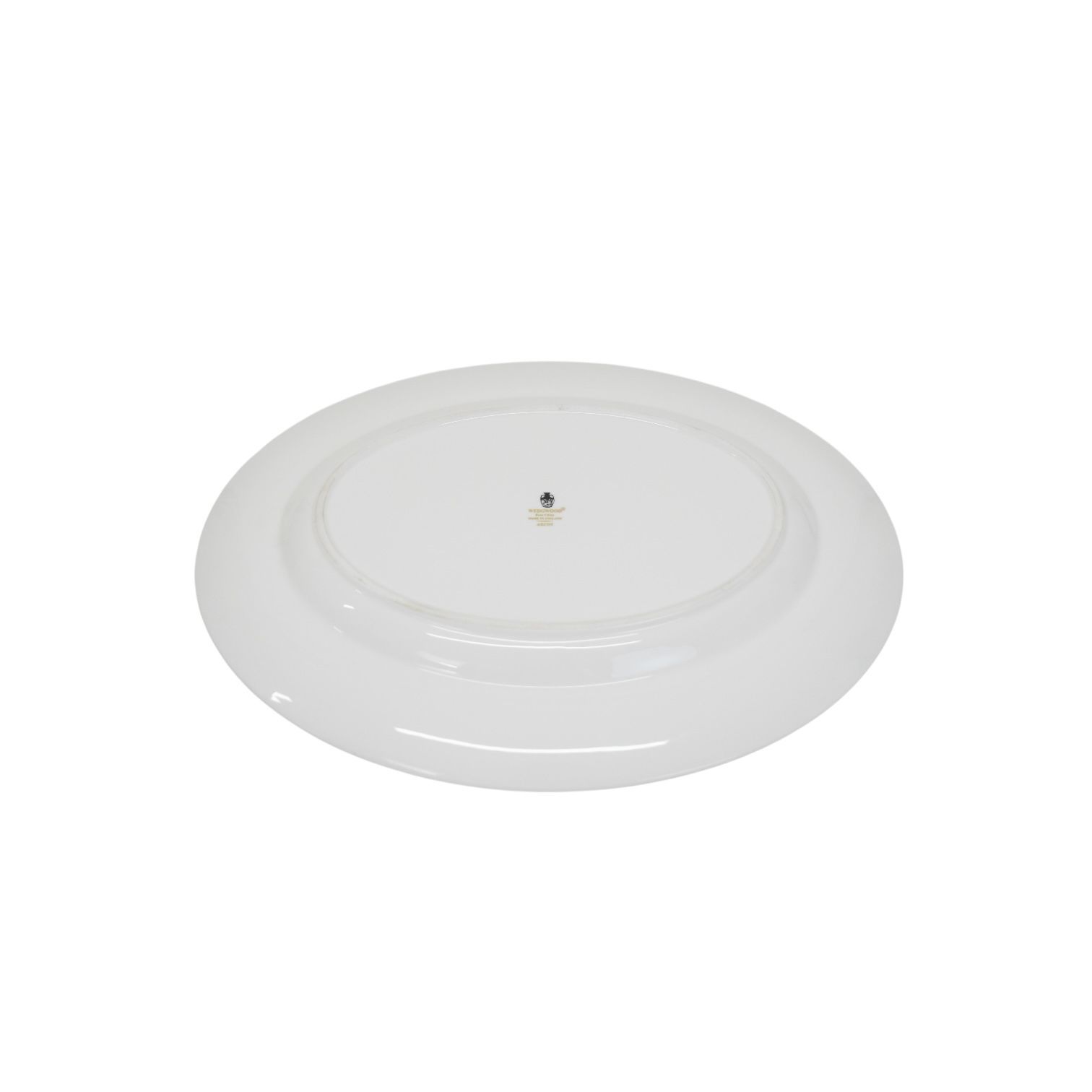 ウェッジウッド アスコット ASCOT オーバルプレート 35 cm ボーンチャイナ 陶器 金彩 イギリス製 黒壺 レディース メンズ ホワイト ゴールド mbm 07022