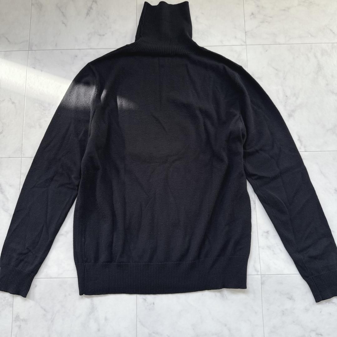 PEARLY GATES タートルネックニット 胸ワッペン ブラック 5 - メルカリ