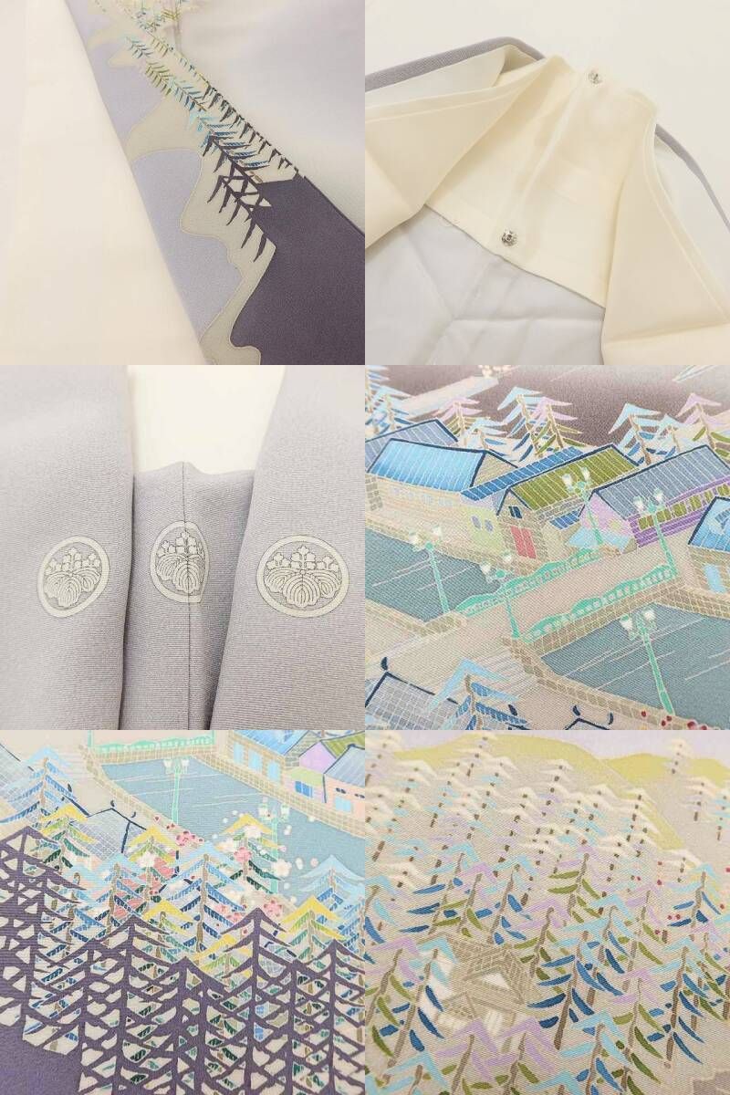 ✾まめ藤✾美品 本加賀友禅 宮野勇造落款 正絹 着物 比翼仕立て“大正