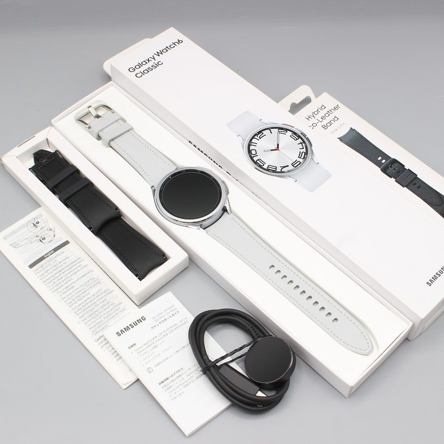 SAMSUNG Galaxy Watch 6 Classic 47 mm SM- シルバー スマートウォッチ サムスン ギャラクシーウォッチ クラシック 本体