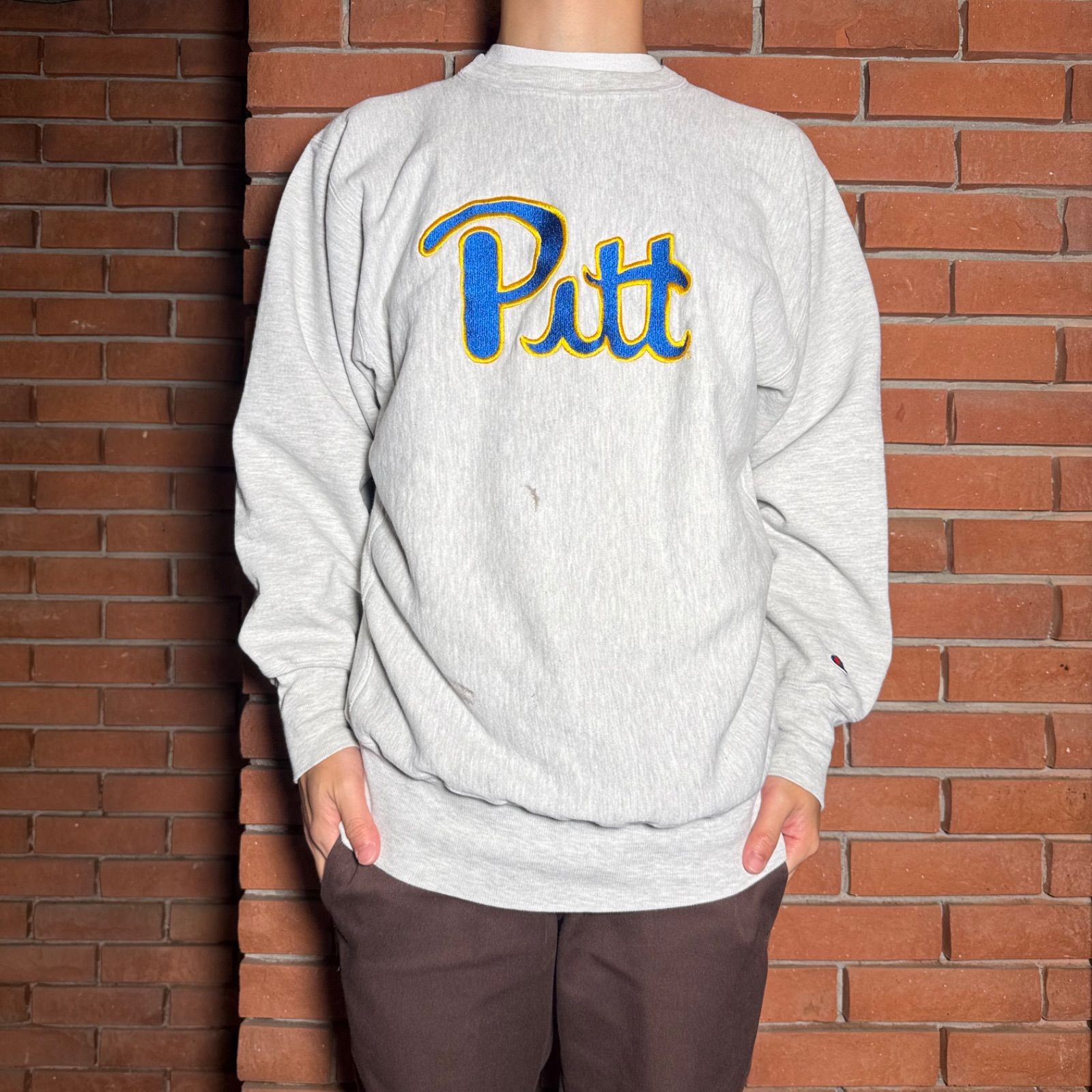 Champion リバースウィーヴ 90s 刺繍タグ スウェット 二点セット 90s チャンピオン リバースウィーブ ピッツバーグ大学 カレッジ