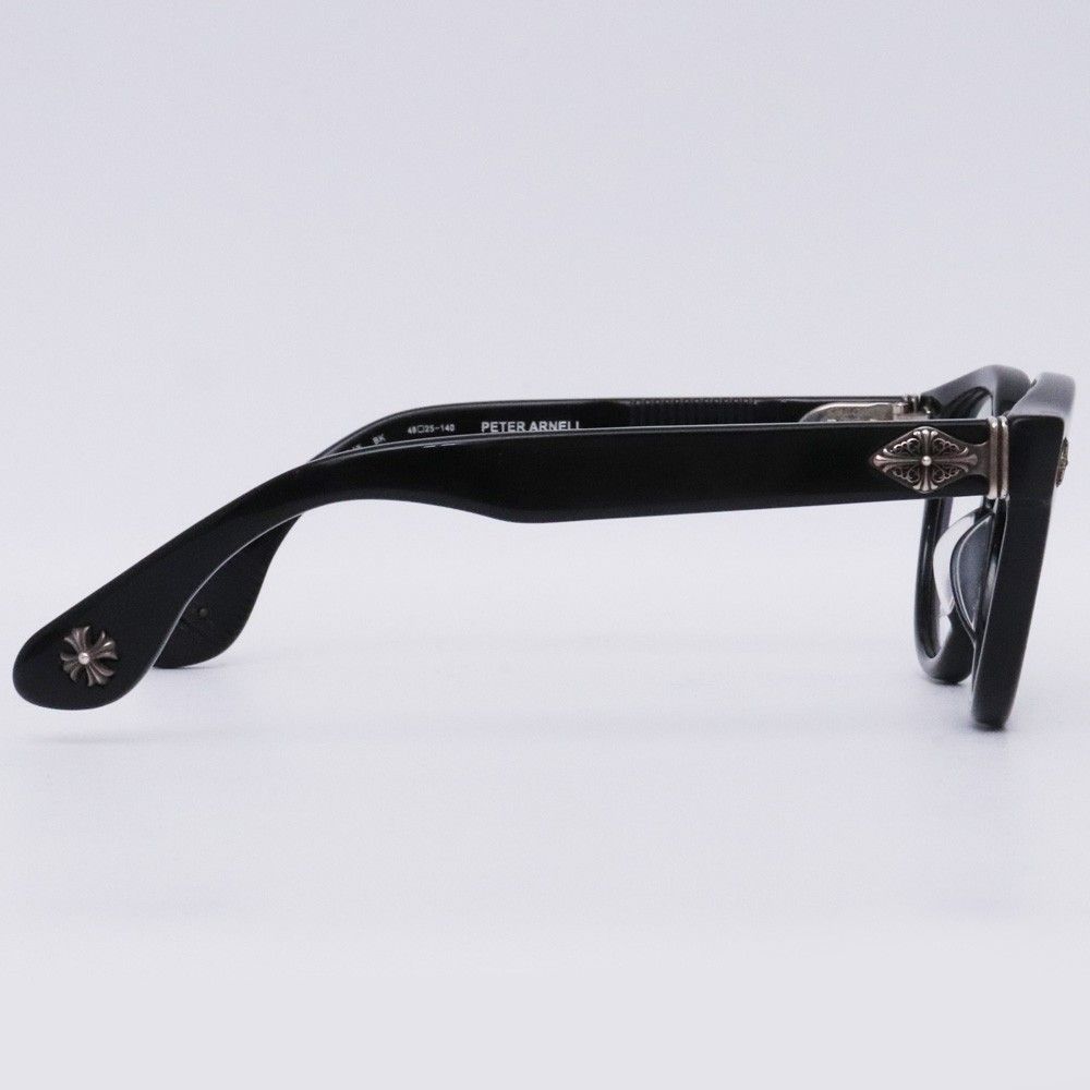 クロムハーツ PETER ARNELL CHROME HEARTS PETER ARNELL 伊達メガネ 48□25-140 ブラック - メルカリ