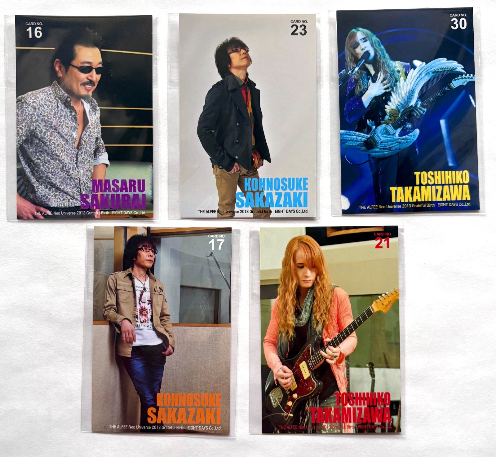 THE ALFEE グッズ Grateful Birth Neo Universe 2013 トレカ 5枚
