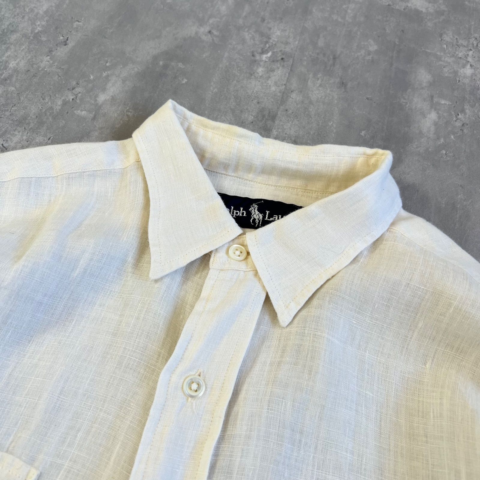 Ralph Ralph Lauren 長袖 シャツ アイボリー Lauren - RALPH LAUREN 
