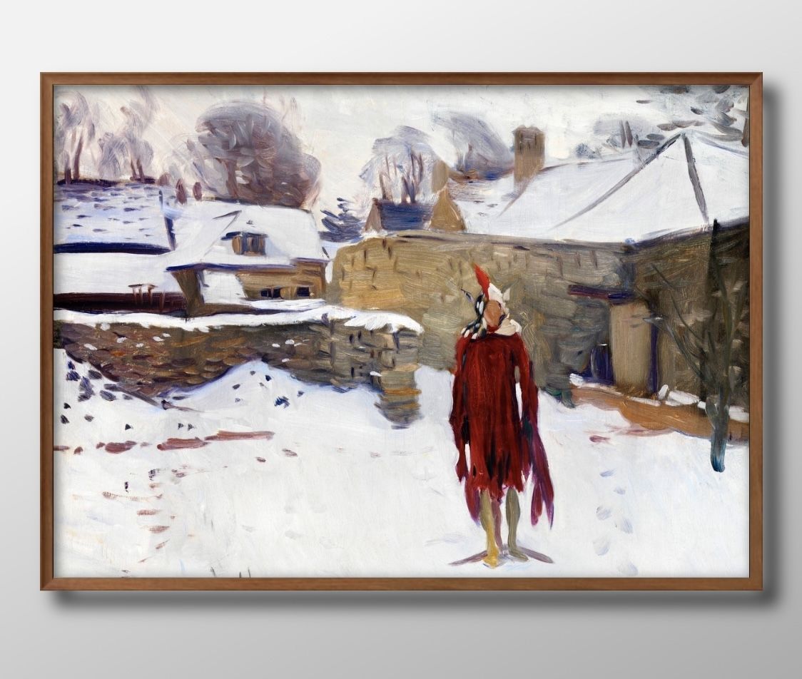 08367ジョン シンガー サージェント Mannikin in the Snow A3 サイズ