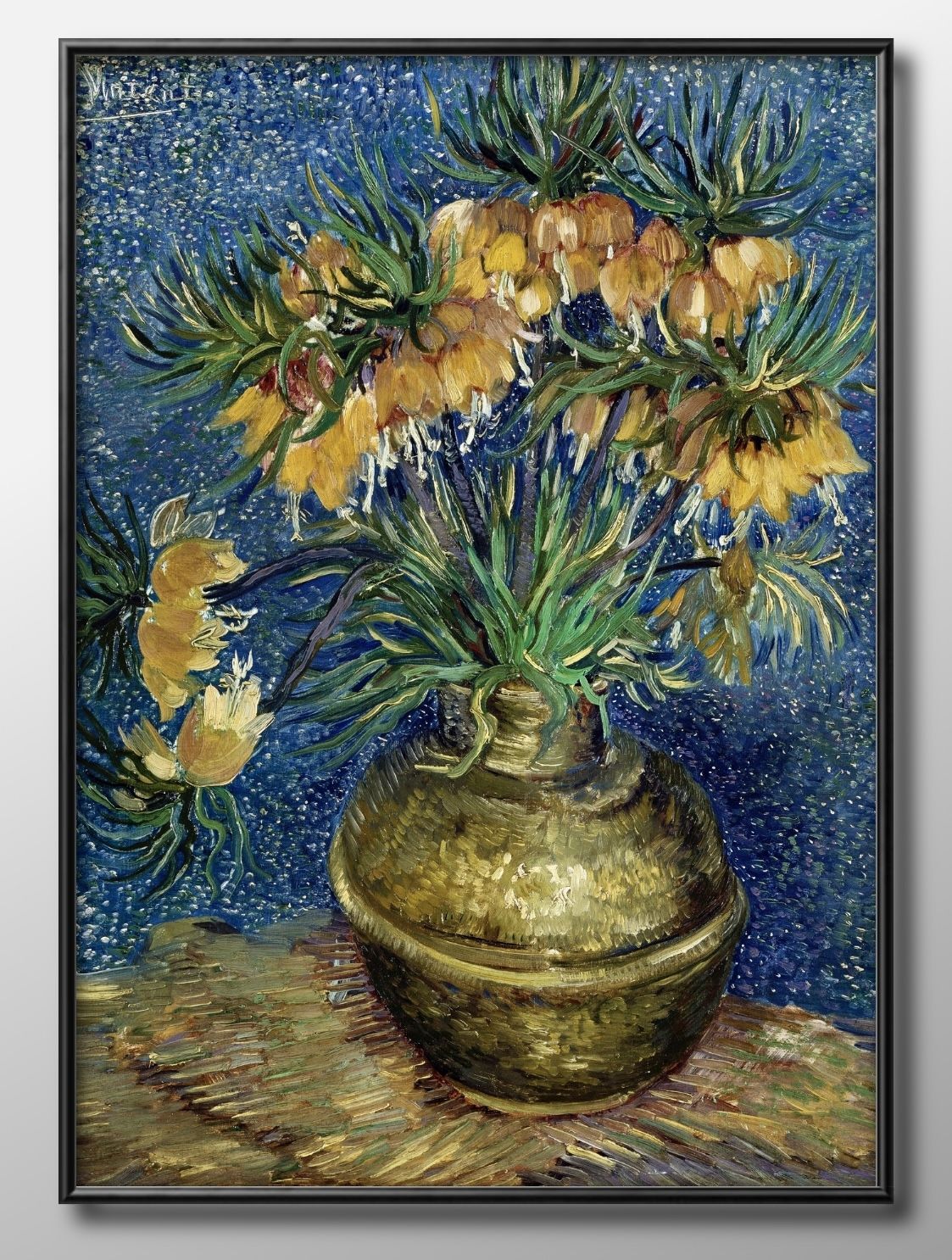 08344フィンセント ファン ゴッホ 銅の花瓶のアミガサユリ A3 サイズ