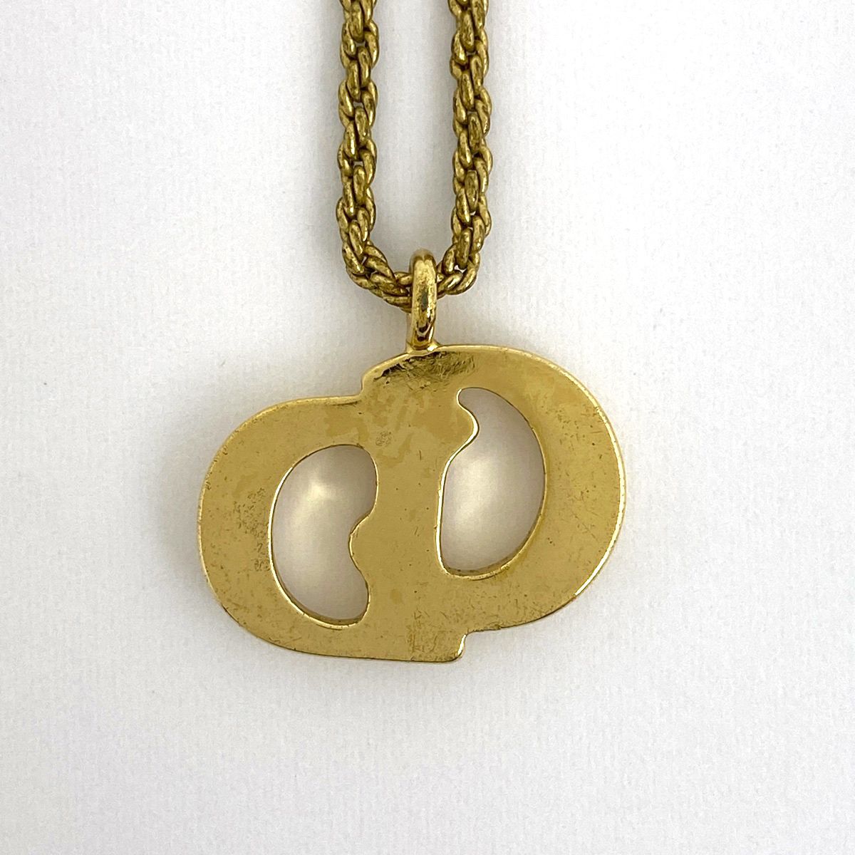 クリスチャンディオール Christian Dior ロゴ ネックレス CD