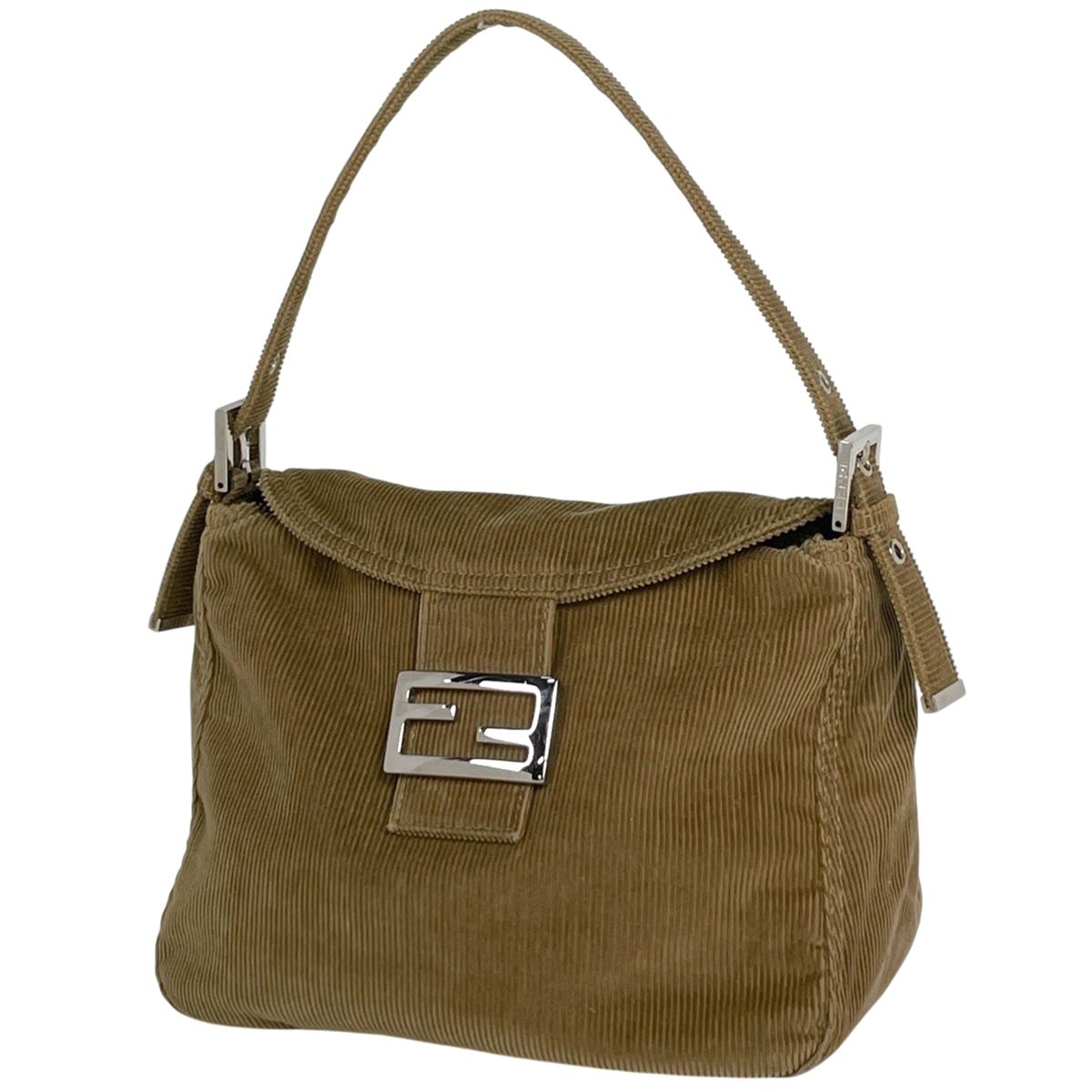 【KG】FENDI ズッカロゴ ハンドバッグ ワンショルダー コーデュロイ フェンディ FENDI ズッカロゴ ショルダーバッグ ワンショルダー
