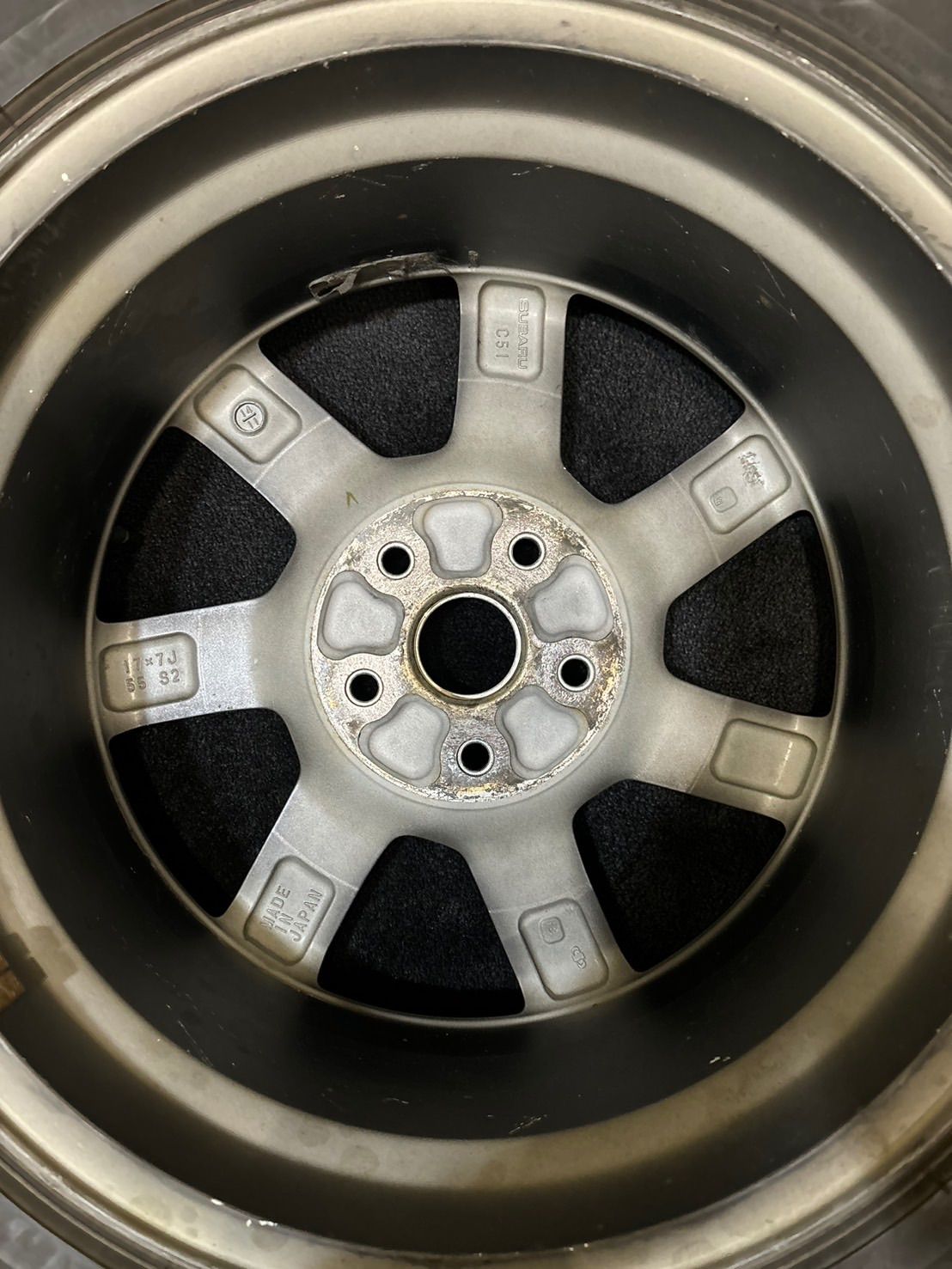 ☆215/50R17 BRIDGESTONE/VRX3 22年製 スバル レヴォーグ 純正 17