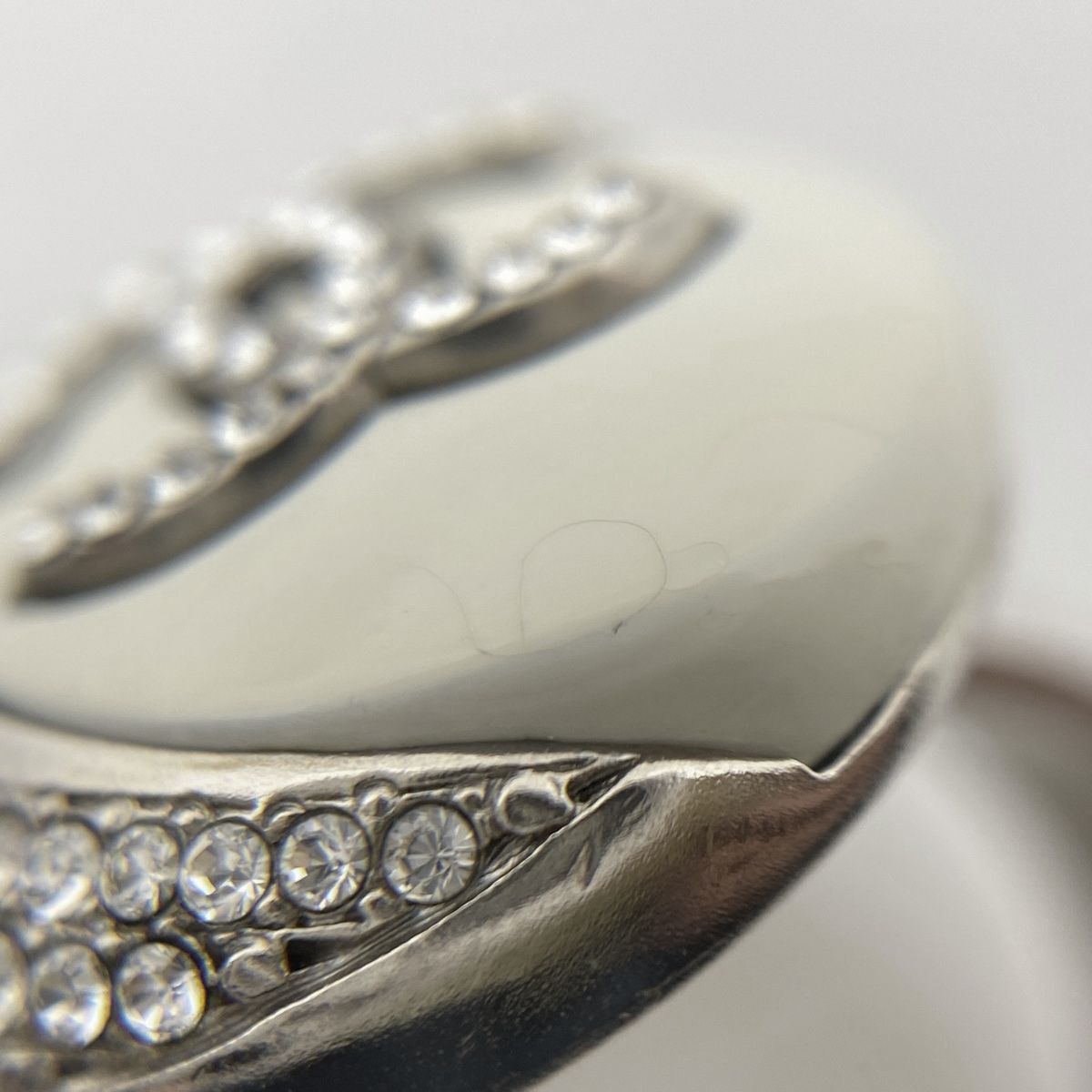 シャネル CHANEL ココマーク ラインストーン リング ムーン 月 CC