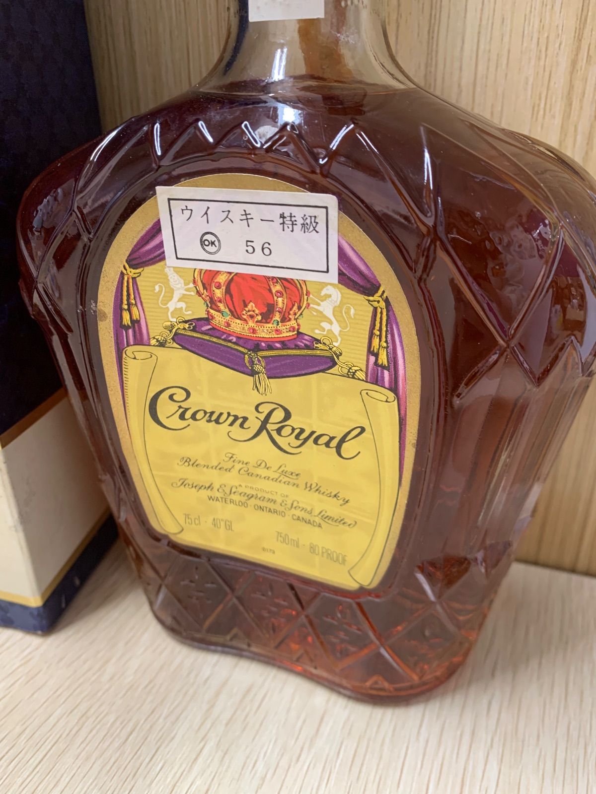 未開栓 Crown Royal 750ml 箱付ウイスキー - メルカリ