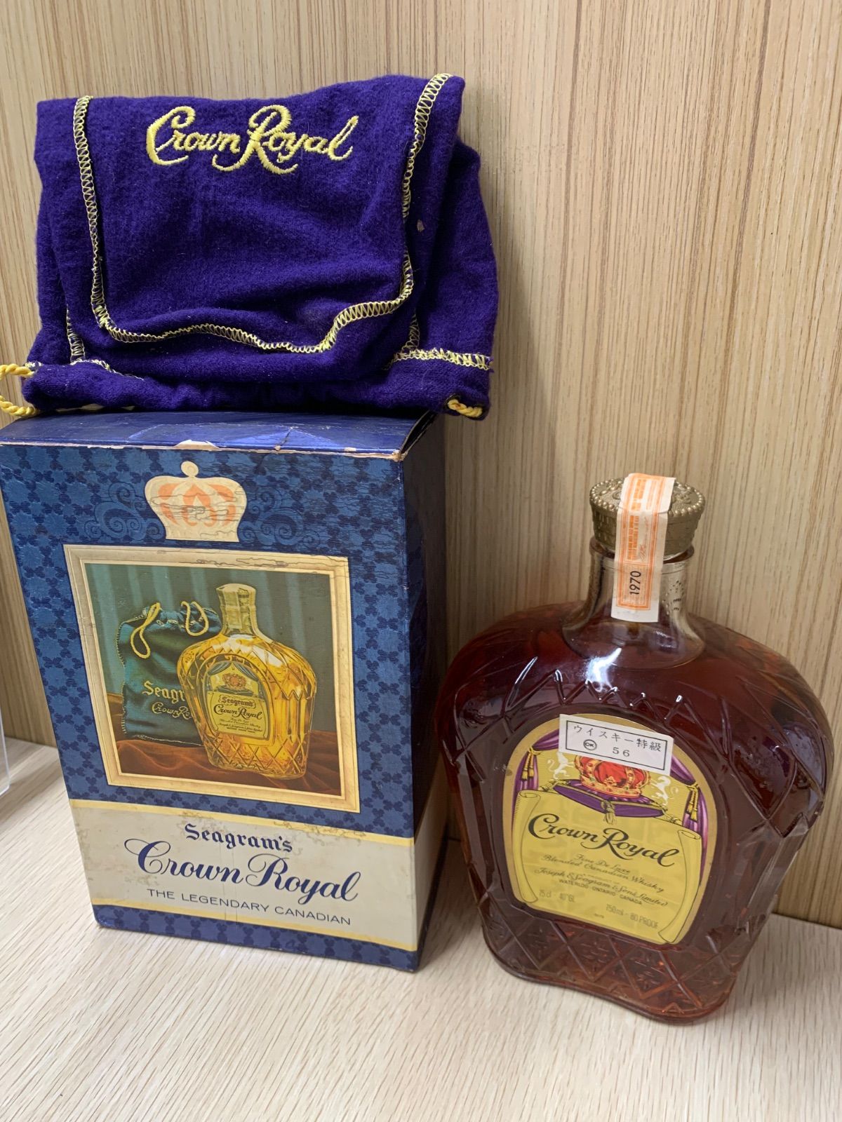 未開栓 Crown Royal 750ml 箱付ウイスキー - メルカリ