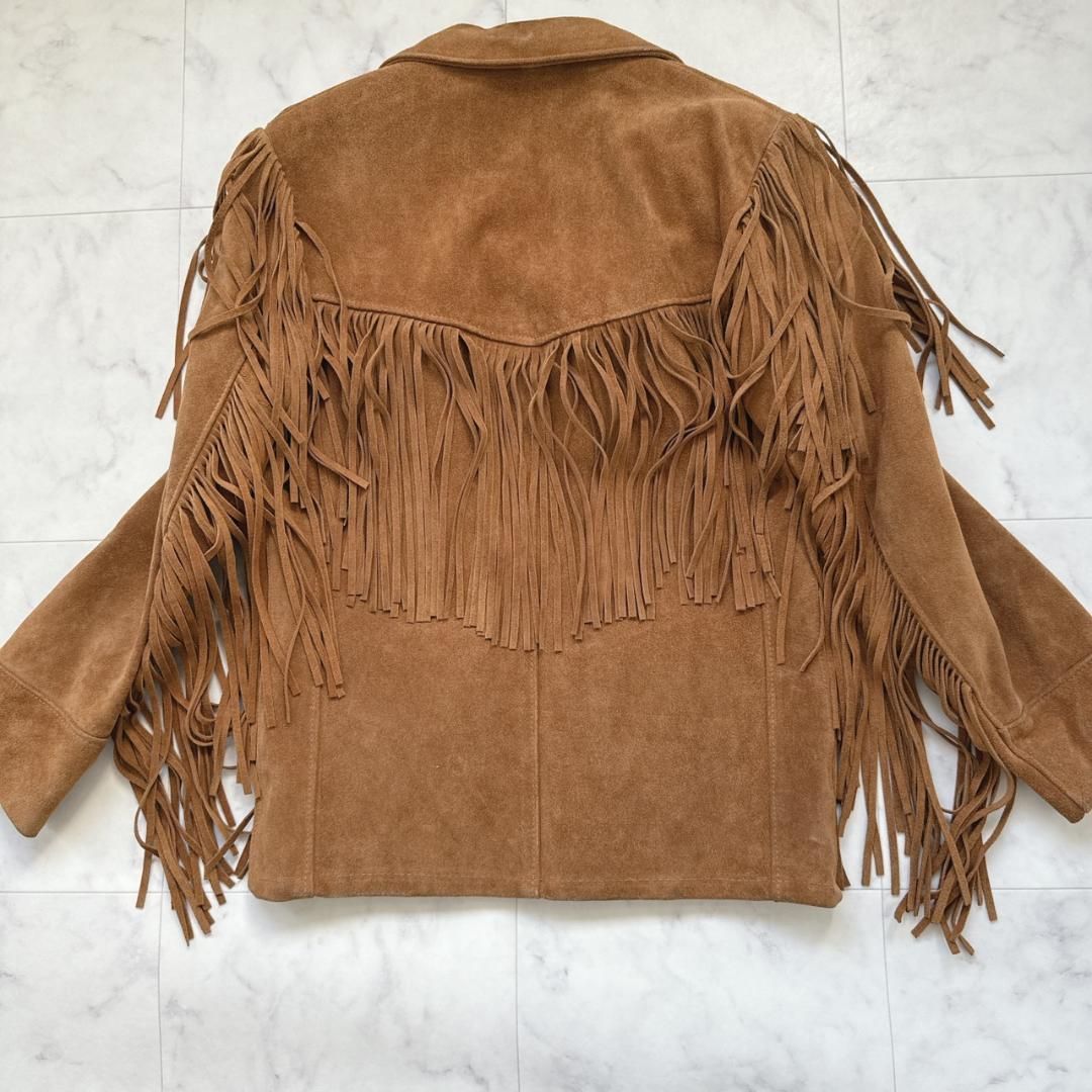 Schottショット395ウエスタンジャケット フリンジ スウェード 38 Schottショット395ウエスタンジャケット フリンジ スウェード 38