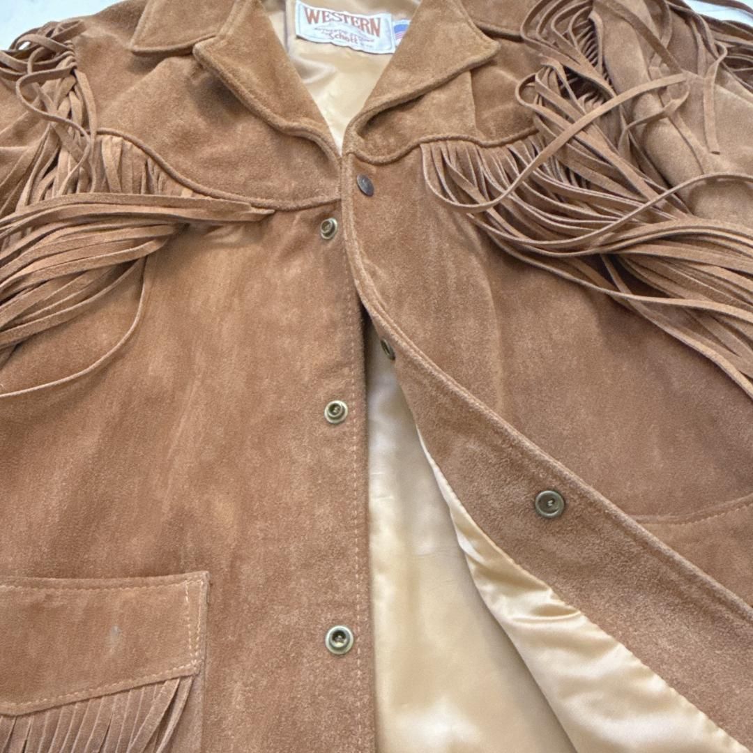 Schottショット395ウエスタンジャケット フリンジ スウェード 38 Schottショット395ウエスタンジャケット フリンジ スウェード 38