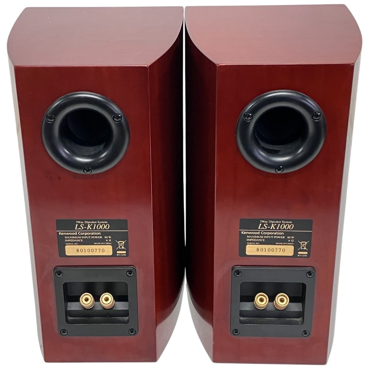 KENWOOD LS-K1000 スピーカーペア 2ウェイ バスレフ ケンウッド 音響