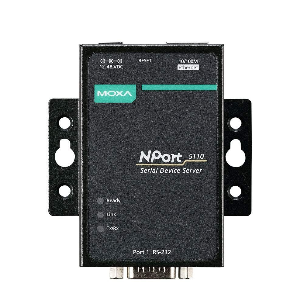 MOXA 1ポート RS-232 シリアルデバイス サーバ NPort 5110 アダプタなし