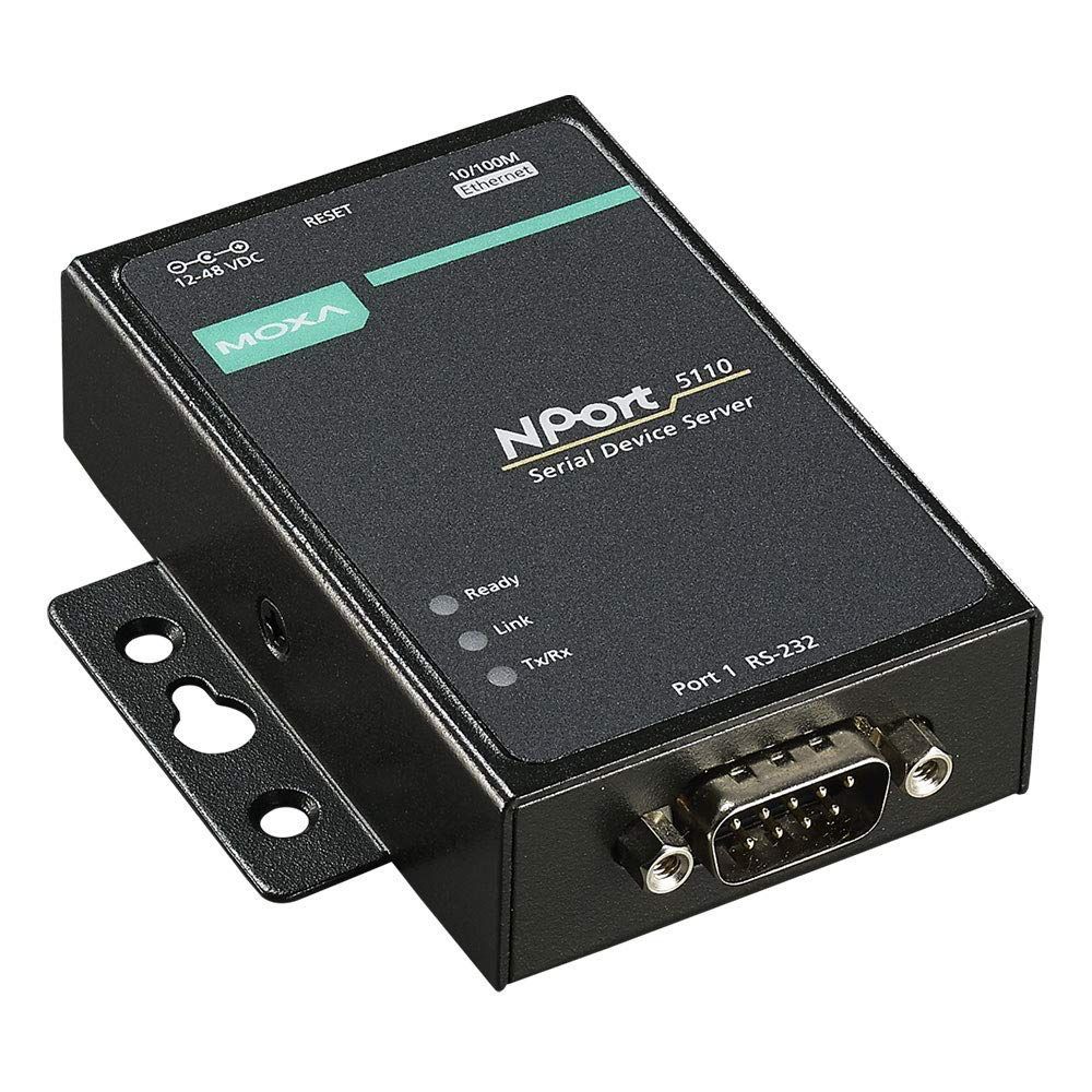 MOXA 1ポート RS-232 シリアルデバイス サーバ NPort 5110 アダプタなし