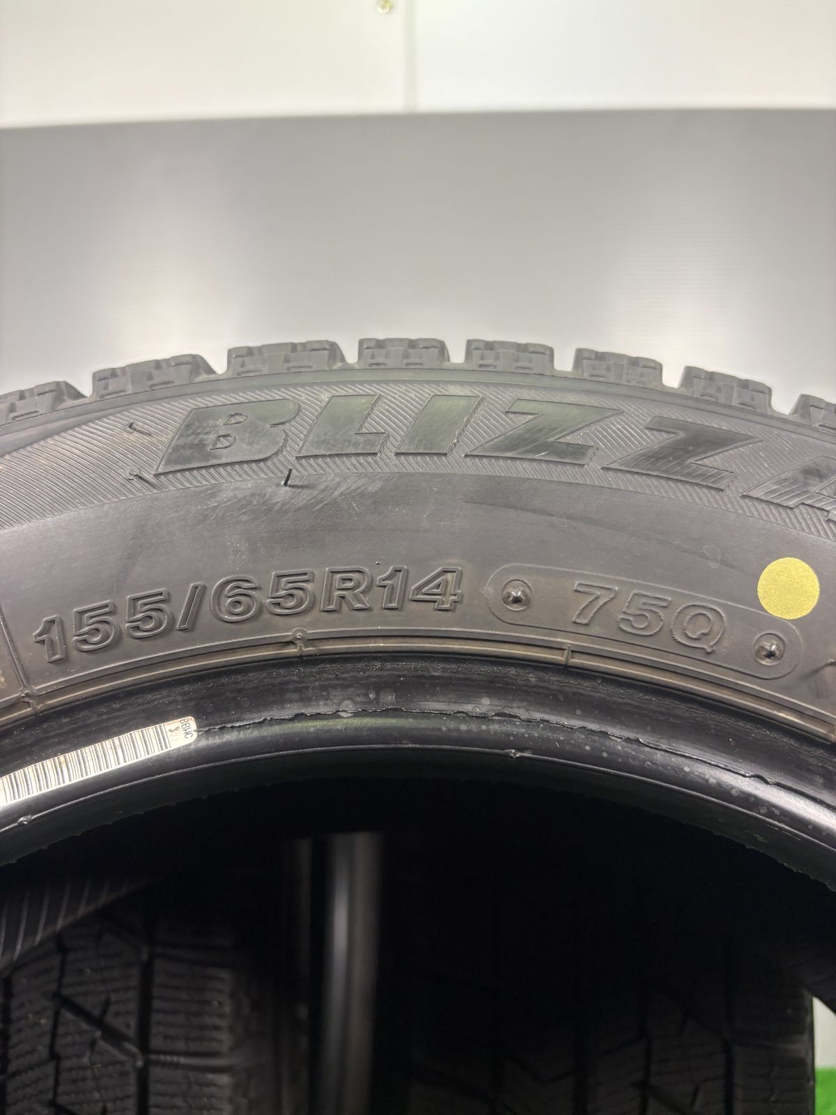  155 65 R 14 ブリヂストン VRX 2020年製 4本 冬 タイヤ スタッドレス TA 844 14インチ スタッドレス