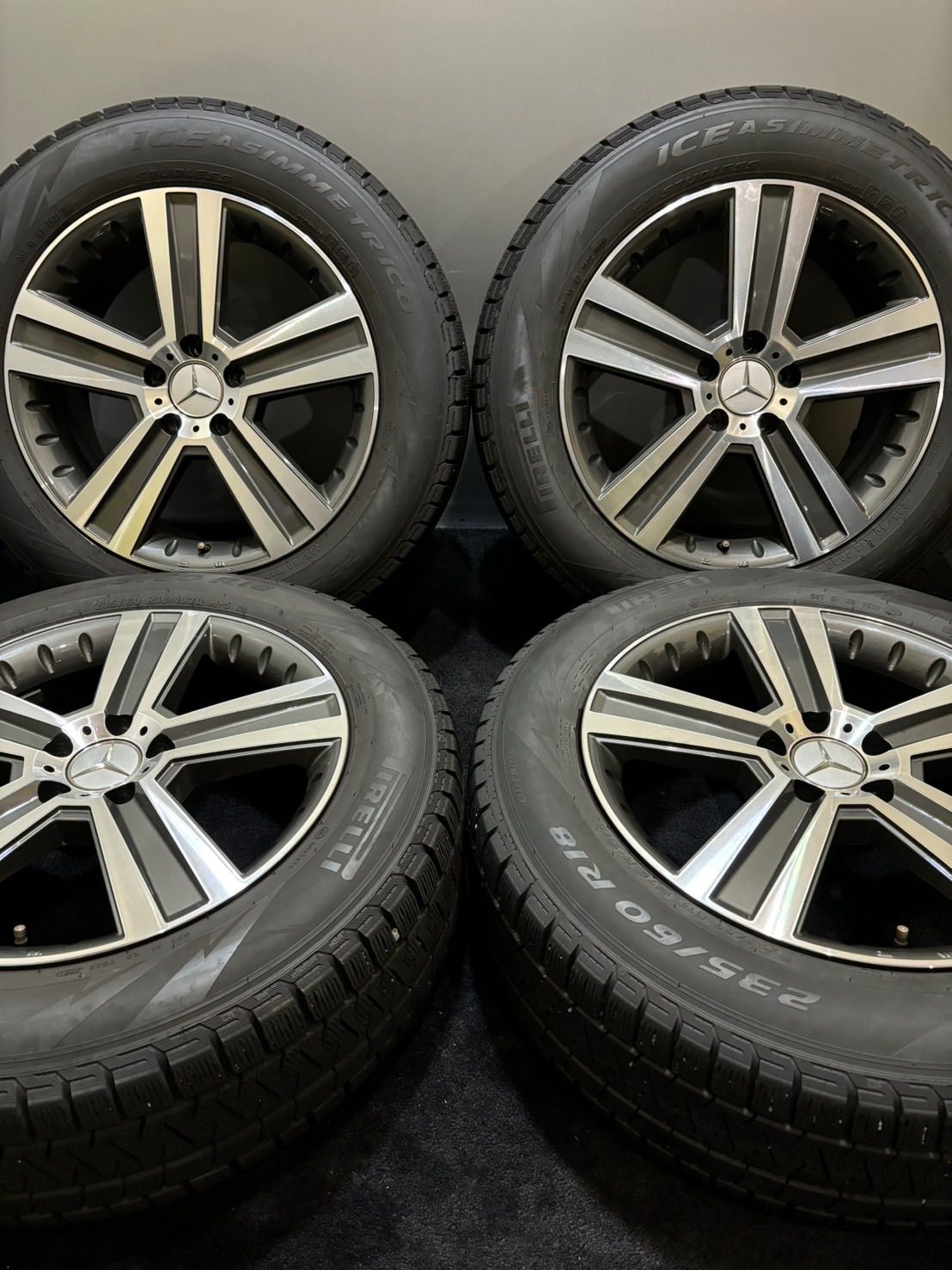 235 60 R 18 PIRELLI ICE 21年製 EuroPremium 18インチ 8 J 35 112 5 H スタッドレス 4本 ベンツ GLC 南7 K 987