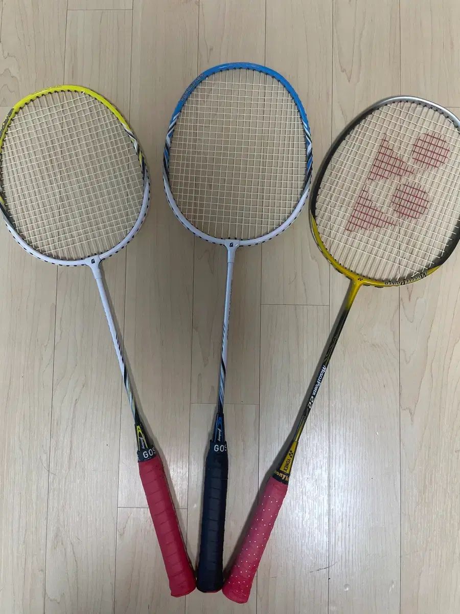 主棒 YONEX ヨネックス バドミントン ラケット 3本 各