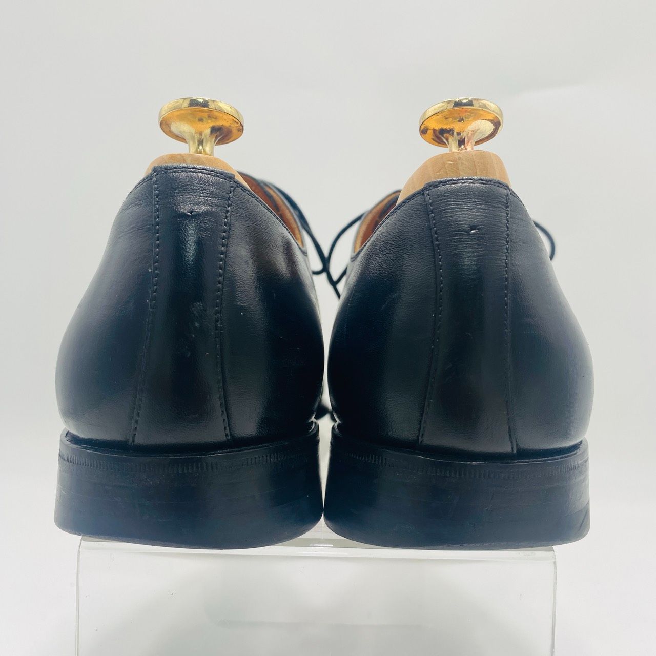 SCOTCH GRAIN ビジネスシューズ ウイングチップ スクエアトゥ ブラック