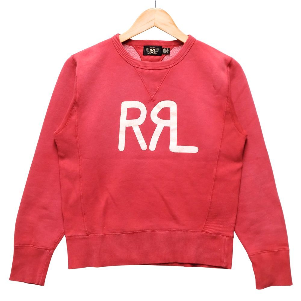 RRL ダブルアールエル レディース ロゴ スウェット レッド サイズ155