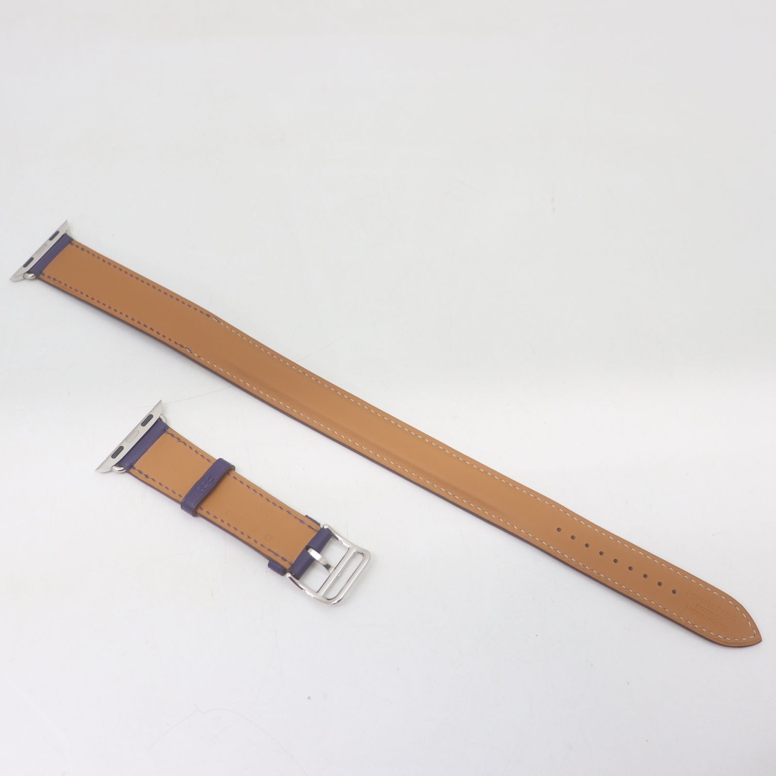 HERMES エルメス Apple Watch アップルウォッチ バンド ドゥブルトゥール シリーズ5 40 mm レザー 替えベルト