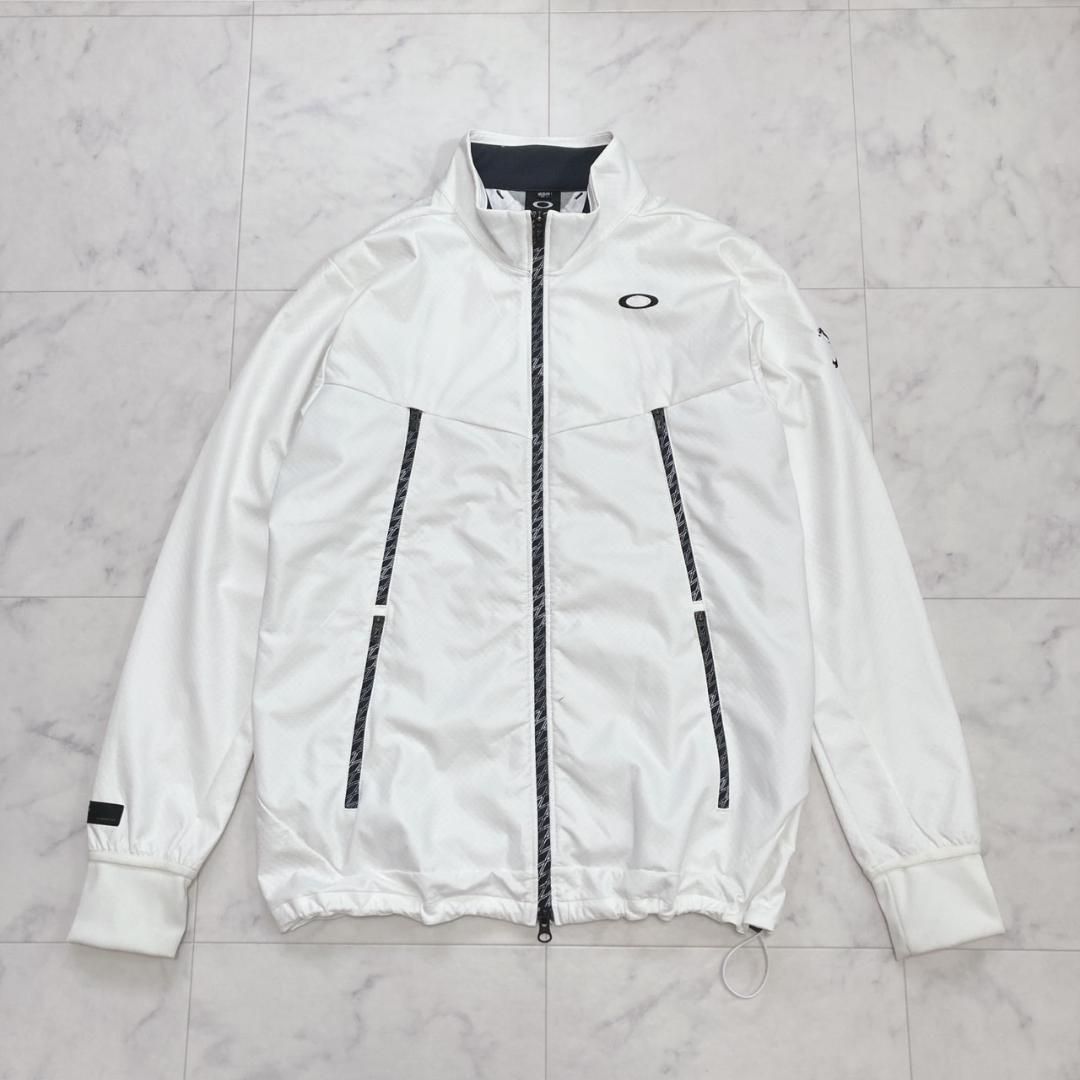 OAKLEY GOLF トラックジャケット ブルゾン ジャージホワイトL OAKLEY GOLF トラックジャケット ブルゾン ジャージホワイトL - メルカリ