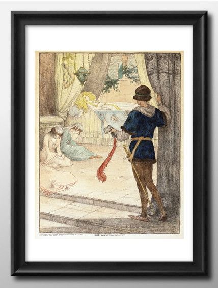 10165エリザベステイラーウォルコット 眠れる森の美女 A3 サイズ